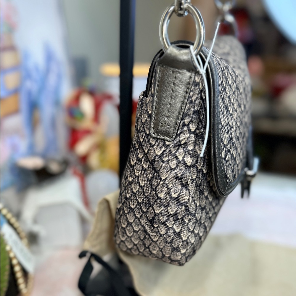 Coach Taylor Snake Print Flap Crossbody - Picture 4 of 12
